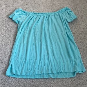 hollister soft off the shoulder shirt